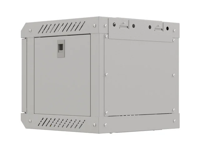 RACKOVÁ SKŘÍŇ 10" NÁSTĚNNÁ 4U/300X300 (FLAT PACK) S PROSKLENÝMI DVEŘMI ŠEDÁ