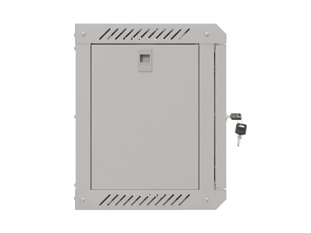 RACKOVÁ SKŘÍŇ 10" NÁSTĚNNÁ 6U/300X300 (FLAT PACK) S PROSKLENÝMI DVEŘMI ŠEDÁ