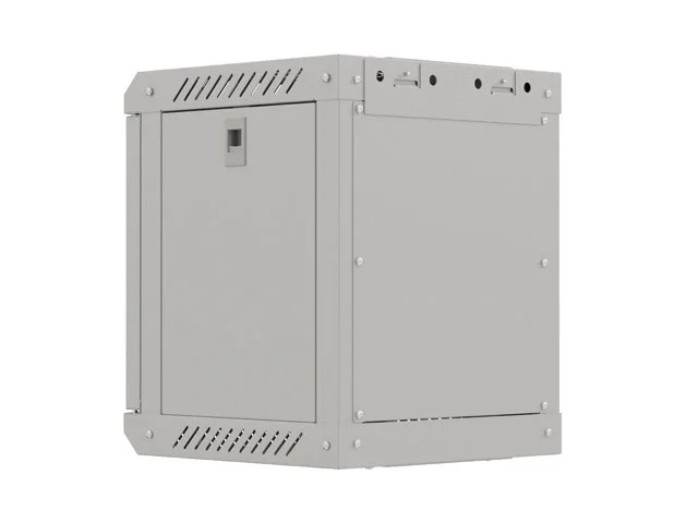 RACKOVÁ SKŘÍŇ 10" NÁSTĚNNÁ 6U/300X300 (FLAT PACK) S PROSKLENÝMI DVEŘMI ŠEDÁ