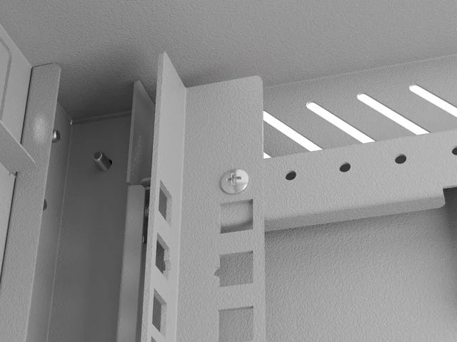 RACKOVÁ SKŘÍŇ 10" NÁSTĚNNÁ 6U/300X300 (FLAT PACK) S PROSKLENÝMI DVEŘMI ŠEDÁ