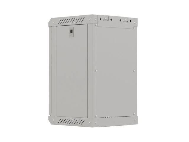 RACKOVÁ SKŘÍŇ 10" NÁSTĚNNÁ 9U/300X300 (FLAT PACK) S PROSKLENÝMI DVEŘMI ŠEDÁ