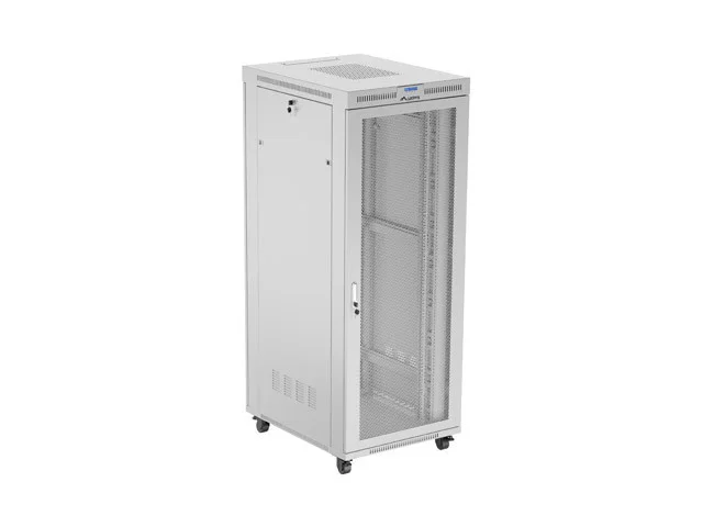 19" VOLNĚ STOJÍCÍ RACKOVÁ SKŘÍŇ 42U/800X1000 (FLAT PACK) SE SÍŤOVANÝMI DVEŘMI LCD ŠEDÁ
