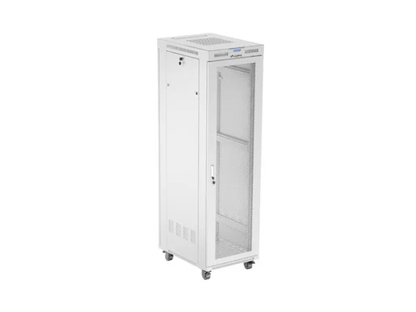 19" VOLNĚ STOJÍCÍ RACKOVÁ SKŘÍŇ 42U/600X800 (FLAT PACK) SE SÍŤOVANÝMI DVEŘMI LCD ŠEDÁ