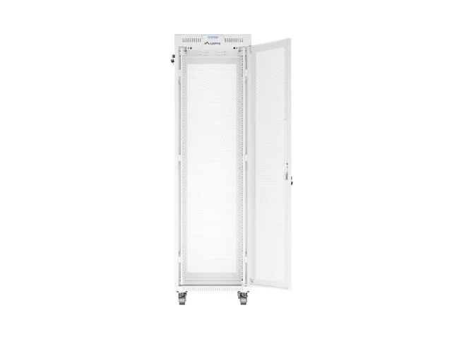 19" VOLNĚ STOJÍCÍ RACKOVÁ SKŘÍŇ 42U/600X800 (FLAT PACK) SE SÍŤOVANÝMI DVEŘMI LCD ŠEDÁ