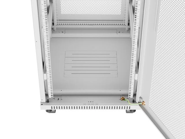 19" VOLNĚ STOJÍCÍ RACKOVÁ SKŘÍŇ 42U/600X800 (FLAT PACK) SE SÍŤOVANÝMI DVEŘMI LCD ŠEDÁ