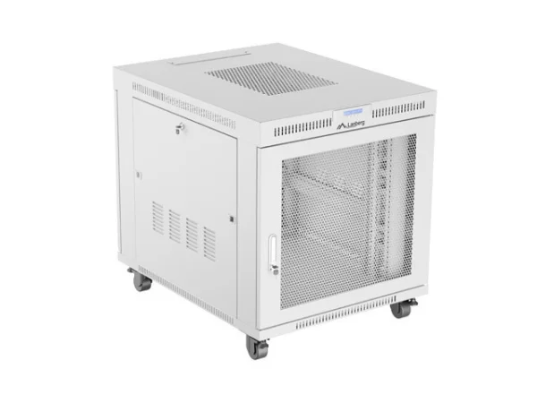 RACKOVÁ SKŘÍŇ 19" VOLNĚ STOJÍCÍ 15U/800X1000 (FLAT PACK) SE SÍŤOVÝMI DVEŘMI LCD ŠEDÁ