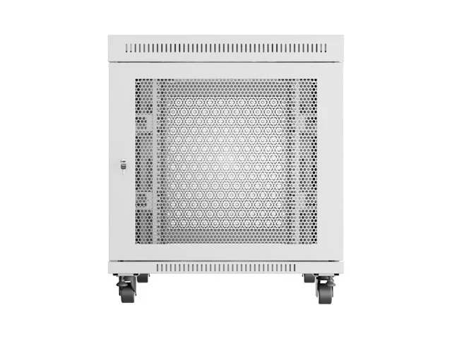 RACKOVÁ SKŘÍŇ 19" VOLNĚ STOJÍCÍ 15U/800X1000 (FLAT PACK) SE SÍŤOVÝMI DVEŘMI LCD ŠEDÁ