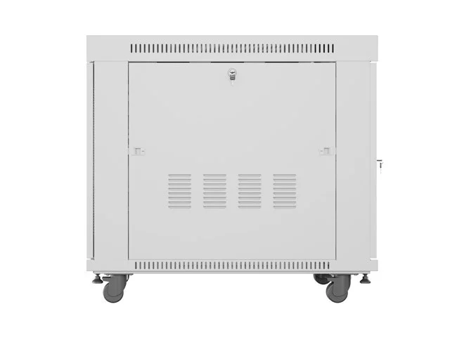 RACKOVÁ SKŘÍŇ 19" VOLNĚ STOJÍCÍ 15U/800X1000 (FLAT PACK) SE SÍŤOVÝMI DVEŘMI LCD ŠEDÁ