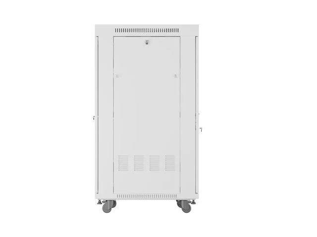 RACKOVÁ SKŘÍŇ 19" VOLNĚ STOJÍCÍ 27U/600X800 (FLAT PACK) SE SÍŤOVANÝMI DVEŘMI LCD ŠEDÁ