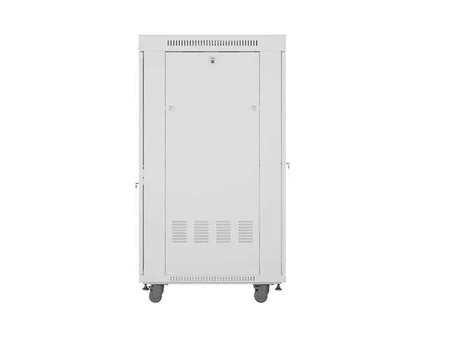 RACKOVÁ SKŘÍŇ 19" VOLNĚ STOJÍCÍ 27U/600X800 (FLAT PACK) SE SÍŤOVANÝMI DVEŘMI LCD ŠEDÁ