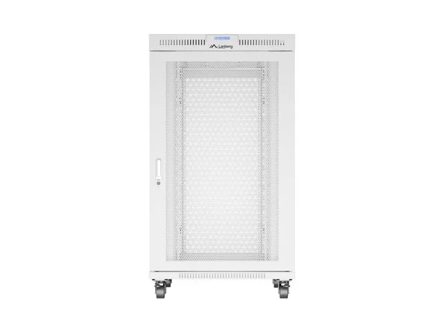 RACKOVÁ SKŘÍŇ 19" VOLNĚ STOJÍCÍ 27U/800X1000 (FLAT PACK) SE SÍŤOVÝMI DVEŘMI LCD ŠEDÁ