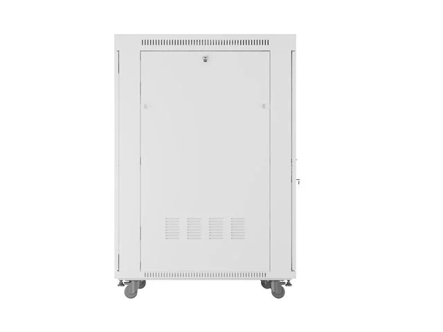 RACKOVÁ SKŘÍŇ 19" VOLNĚ STOJÍCÍ 27U/800X1000 (FLAT PACK) SE SÍŤOVÝMI DVEŘMI LCD ŠEDÁ