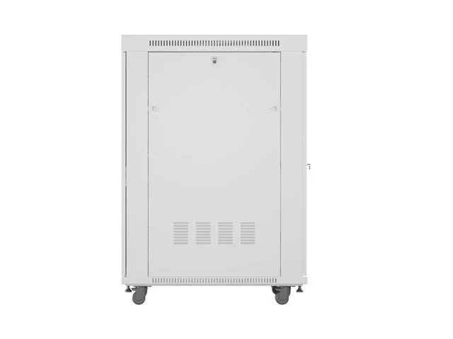 RACKOVÁ SKŘÍŇ 19" VOLNĚ STOJÍCÍ 27U/800X1000 (FLAT PACK) SE SÍŤOVÝMI DVEŘMI LCD ŠEDÁ