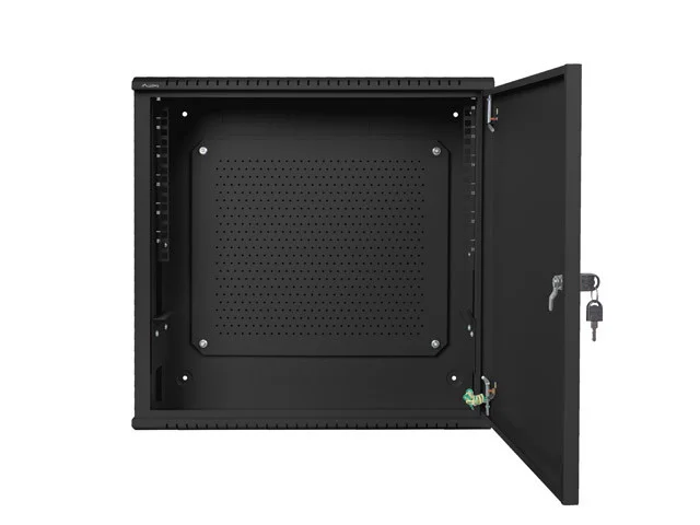 19" RACKOVÁ SKŘÍŇ PRO MONTÁŽ NA STĚNU 6U+3U/540X200 NÍZKOPROFILOVÁ ČERNÁ  (SMONTOVANÁ)