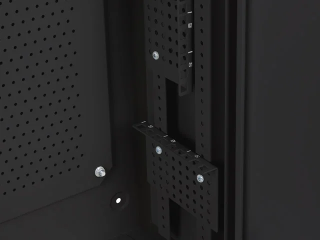 19" RACKOVÁ SKŘÍŇ PRO MONTÁŽ NA STĚNU 6U+3U/540X200 NÍZKOPROFILOVÁ ČERNÁ  (SMONTOVANÁ)