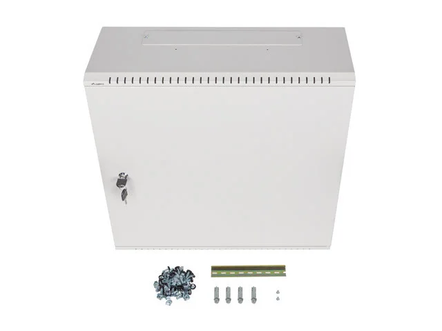 19" RACKOVÁ SKŘÍŇ PRO MONTÁŽ NA STĚNU 6U+3U/540X200 NÍZKOPROFILOVÁ ŠEDÁ  (SMONTOVANÁ)
