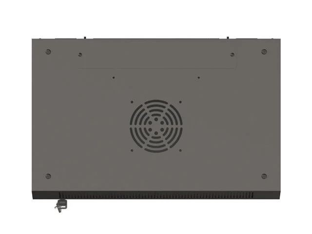 RACKOVÁ SKŘÍŇ 19" NÁSTĚNNÁ 4U/540X350 (FLAT PACK) S PROSKLENÝMI DVEŘMI ČERNÁ