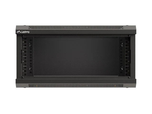 RACKOVÁ SKŘÍŇ 19" NÁSTĚNNÁ 4U/540X350 (FLAT PACK) S PROSKLENÝMI DVEŘMI ČERNÁ