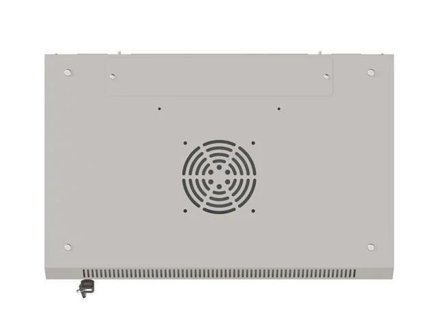 RACKOVÁ SKŘÍŇ 19" NÁSTĚNNÁ 4U/540X350 (FLAT PACK) S PROSKLENÝMI DVEŘMI ŠEDÁ