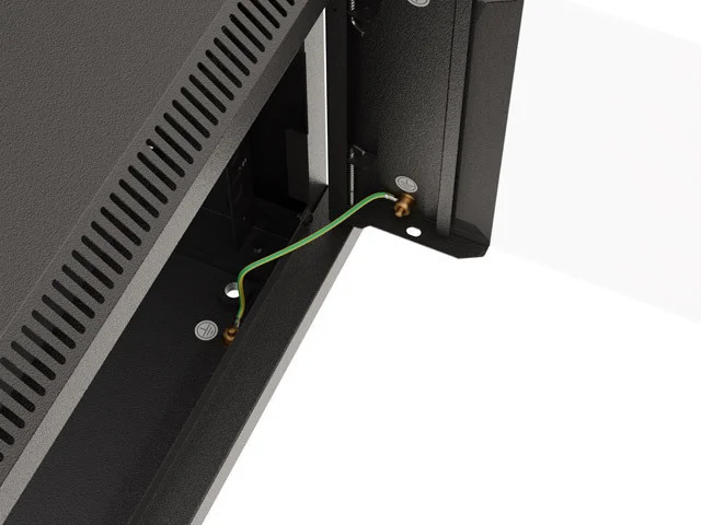 19" RACKOVÁ SKŘÍŇ PRO MONTÁŽ NA STĚNU 6U/540X350 (FLAT PACK) S PROSKLENÝMI DVEŘMI ČERNÁ