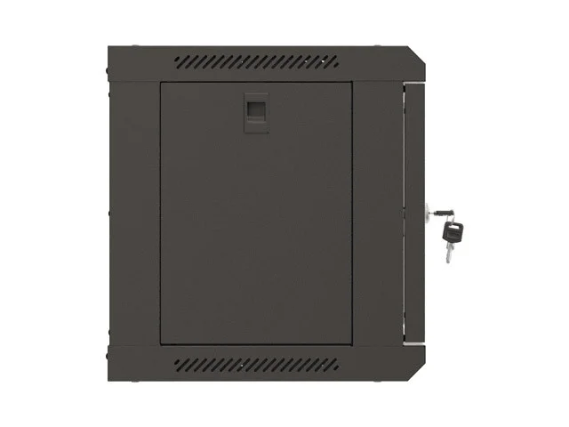19" RACKOVÁ SKŘÍŇ PRO MONTÁŽ NA STĚNU 6U/540X350 (FLAT PACK) S PROSKLENÝMI DVEŘMI ČERNÁ