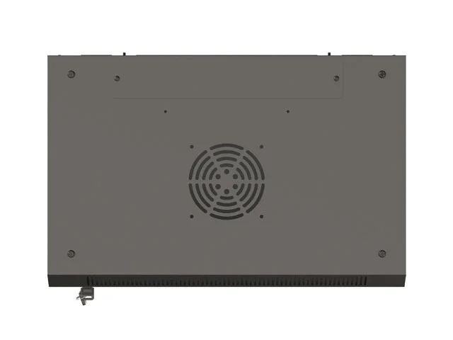 19" RACKOVÁ SKŘÍŇ PRO MONTÁŽ NA STĚNU 6U/540X350 (FLAT PACK) S PROSKLENÝMI DVEŘMI ČERNÁ