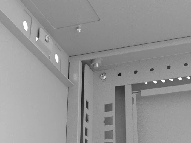 19" RACKOVÁ SKŘÍŇ PRO MONTÁŽ NA STĚNU 6U/540X350 (FLAT PACK) S PROSKLENÝMI DVEŘMI ŠEDÁ