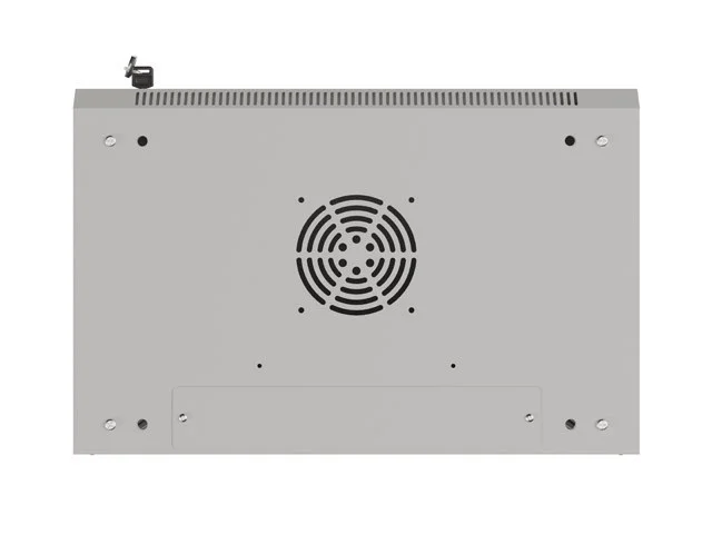 19" RACKOVÁ SKŘÍŇ PRO MONTÁŽ NA STĚNU 6U/540X350 (FLAT PACK) S PROSKLENÝMI DVEŘMI ŠEDÁ