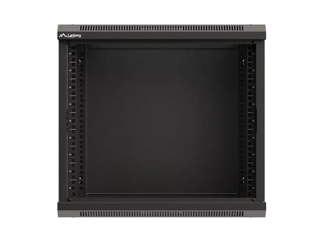 19" RACKOVÁ SKŘÍŇ PRO MONTÁŽ NA STĚNU 9U/540X350 (FLAT PACK) S PROSKLENÝMI DVEŘMI ČERNÁ