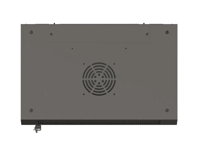 19" RACKOVÁ SKŘÍŇ PRO MONTÁŽ NA STĚNU 9U/540X350 (FLAT PACK) S PROSKLENÝMI DVEŘMI ČERNÁ