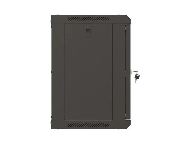 19" RACKOVÁ SKŘÍŇ PRO MONTÁŽ NA STĚNU 9U/540X350 (FLAT PACK) S PROSKLENÝMI DVEŘMI ČERNÁ