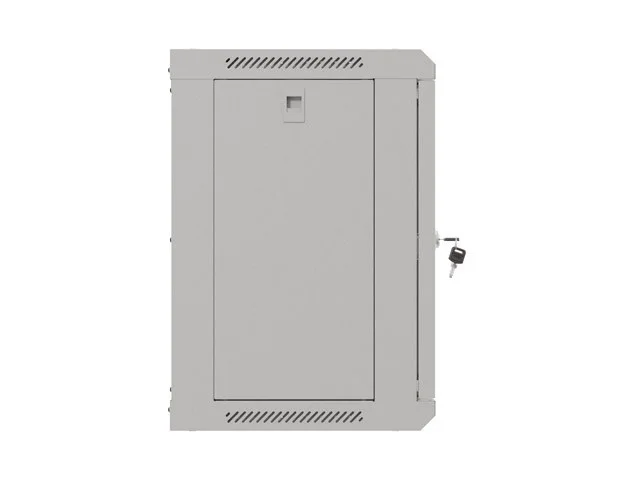 19" RACKOVÁ SKŘÍŇ PRO MONTÁŽ NA STĚNU 9U/540X350 (FLAT PACK) S PROSKLENÝMI DVEŘMI ŠEDÁ