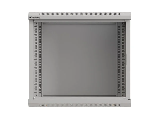 19" RACKOVÁ SKŘÍŇ PRO MONTÁŽ NA STĚNU 9U/540X350 (FLAT PACK) S PROSKLENÝMI DVEŘMI ŠEDÁ
