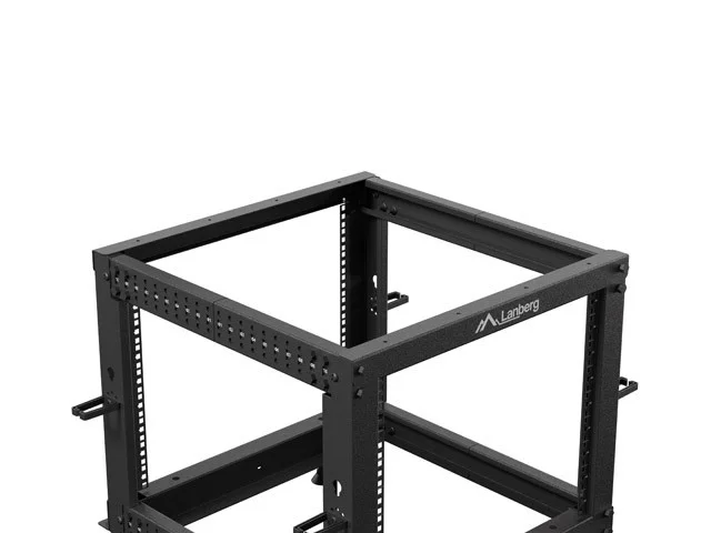 OTEVŘENÝ RACK 9U 19" 600X600-1100 NASTAVITELNÝ ČERNÝ