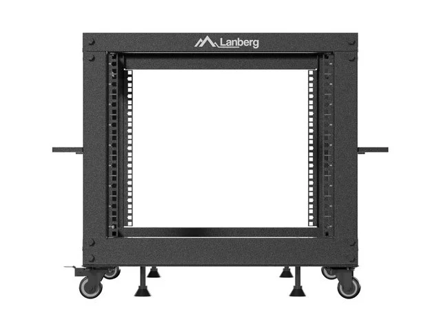 OTEVŘENÝ RACK 9U 19" 600X600-1100 NASTAVITELNÝ ČERNÝ