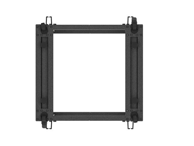 OTEVŘENÝ RACK 12U 19" 600X600-1100 NASTAVITELNÝ ČERNÝ