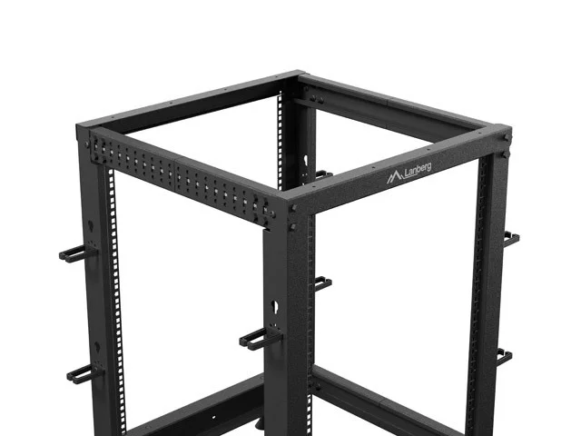 OTEVŘENÝ RACK 15U 19" 600X600-1100 NASTAVITELNÝ ČERNÝ