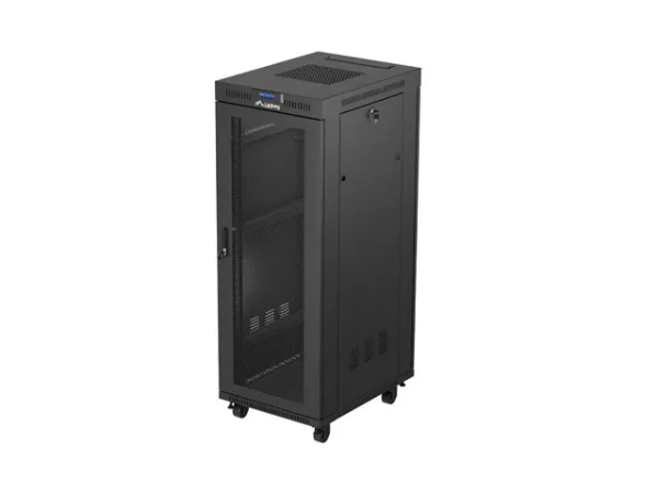 19" VOLNĚ STOJÍCÍ RACKOVÁ SKŘÍŇ 32U/600X800 (FLAT PACK) SE SÍŤOVÝMI DVEŘMI LCD ČERNÁ