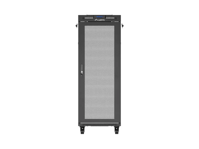 19" VOLNĚ STOJÍCÍ RACKOVÁ SKŘÍŇ 32U/600X800 (FLAT PACK) SE SÍŤOVÝMI DVEŘMI LCD ČERNÁ