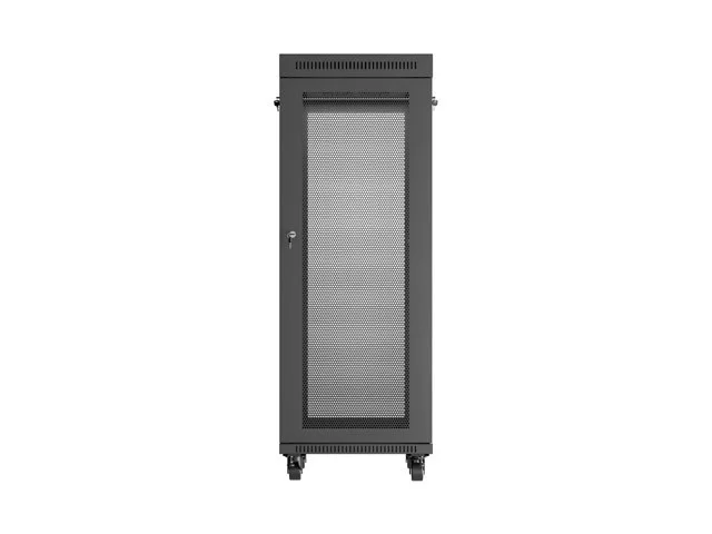 19" VOLNĚ STOJÍCÍ RACKOVÁ SKŘÍŇ 32U/600X800 (FLAT PACK) SE SÍŤOVÝMI DVEŘMI LCD ČERNÁ