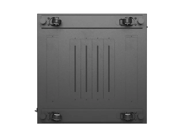 RACKOVÁ SKŘÍŇ 19" VOLNĚ STOJÍCÍ 15U/600X600 (FLAT PACK) S DVÍŘKY ZE SÍŤOVINY ČERNÁ