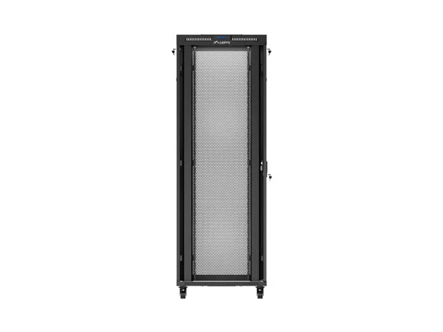 19" VOLNĚ STOJÍCÍ RACKOVÁ SKŘÍŇ 47U/800X800 (FLAT PACK) SE SÍŤOVÝMI DVEŘMI LCD ČERNÁ