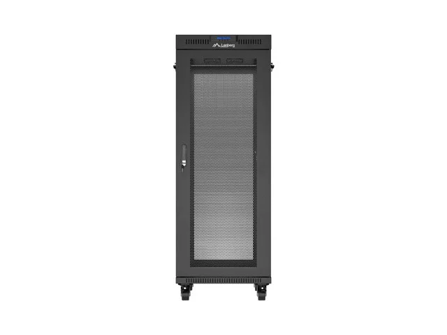 19" VOLNĚ STOJÍCÍ RACKOVÁ SKŘÍŇ 32U/600X1000 (FLAT PACK) SE SÍŤOVÝMI DVEŘMI LCD ČERNÁ