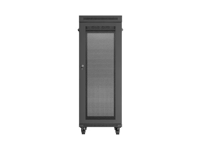 19" VOLNĚ STOJÍCÍ RACKOVÁ SKŘÍŇ 32U/600X1000 (FLAT PACK) SE SÍŤOVÝMI DVEŘMI LCD ČERNÁ