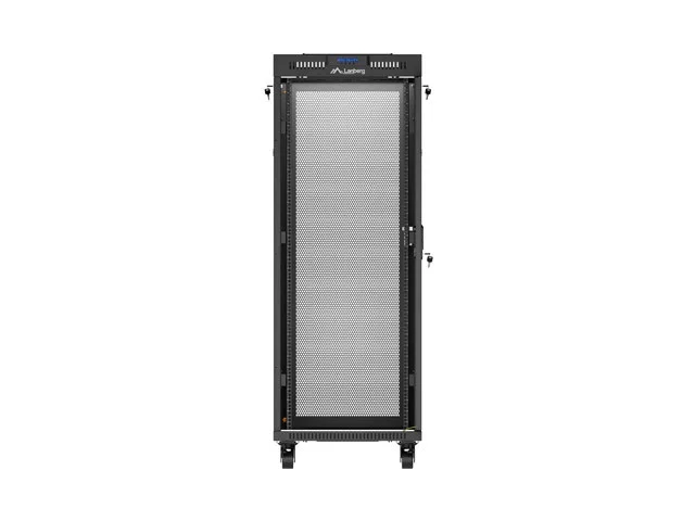 19" VOLNĚ STOJÍCÍ RACKOVÁ SKŘÍŇ 32U/600X1000 (FLAT PACK) SE SÍŤOVÝMI DVEŘMI LCD ČERNÁ