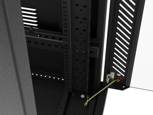19" VOLNĚ STOJÍCÍ RACKOVÁ SKŘÍŇ 32U/600X1000 (FLAT PACK) S PROSKLENÝMI DVEŘMI LCD ČERNÁ