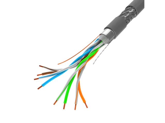 LAN KABEL CAT.5E SFTP 305M PEVNÝ CU CPR +  ŠEDÝ