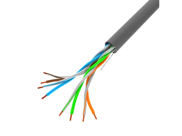 LAN KABEL CAT.5E UTP 305M PEVNÝ CU ŠEDÝ