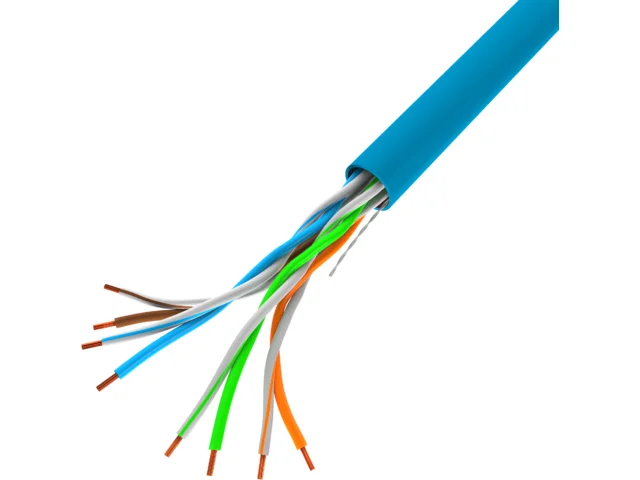 LAN KABEL CAT.5E UTP 305M PEVNÝ CU MODRÝ