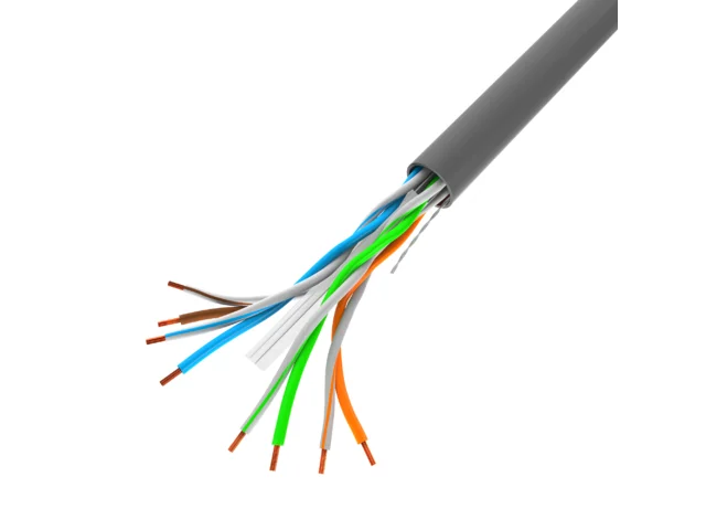 LAN KABEL CAT.6 UTP 305M PEVNÝ CU ŠEDÝ CPR